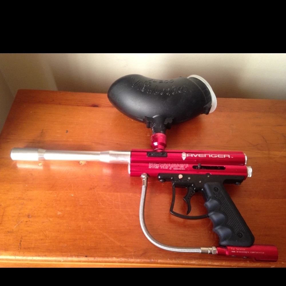Red Avenger Paintball Marker